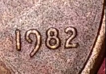 2-1982-Small-Date-Pennies-Ones-Weight-3.10-Other-2.49-Grams