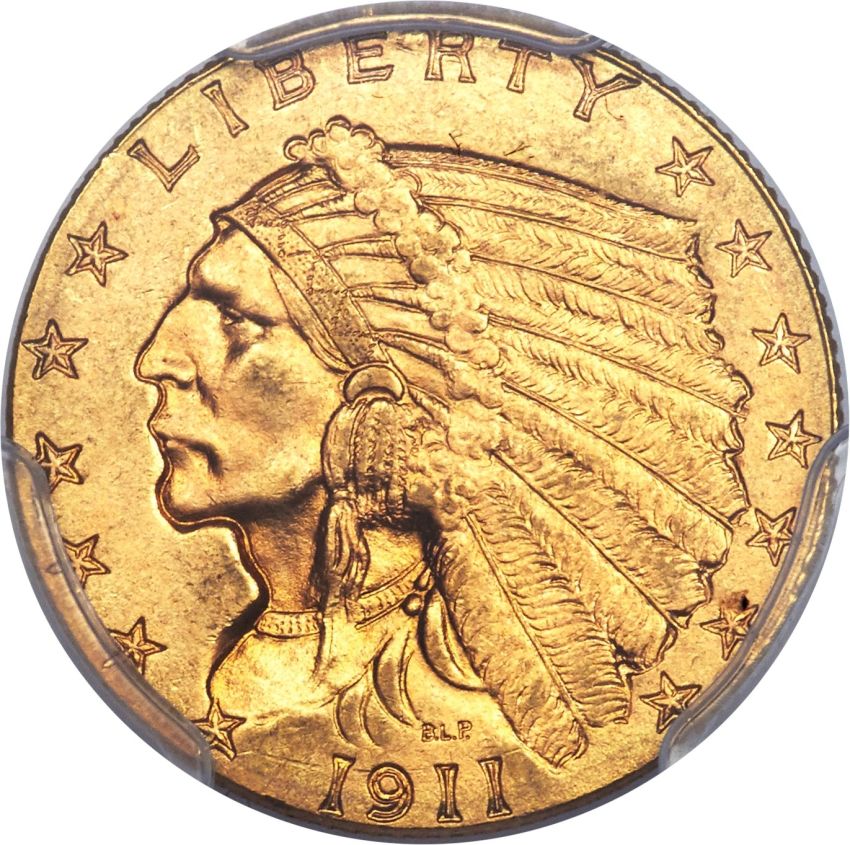 1911-Indian-Head-Quarter-Eagle-Denver-Mint