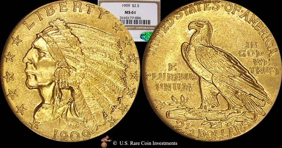 1911-Indian-Head-Quarter-Eagle-Denver-Mint