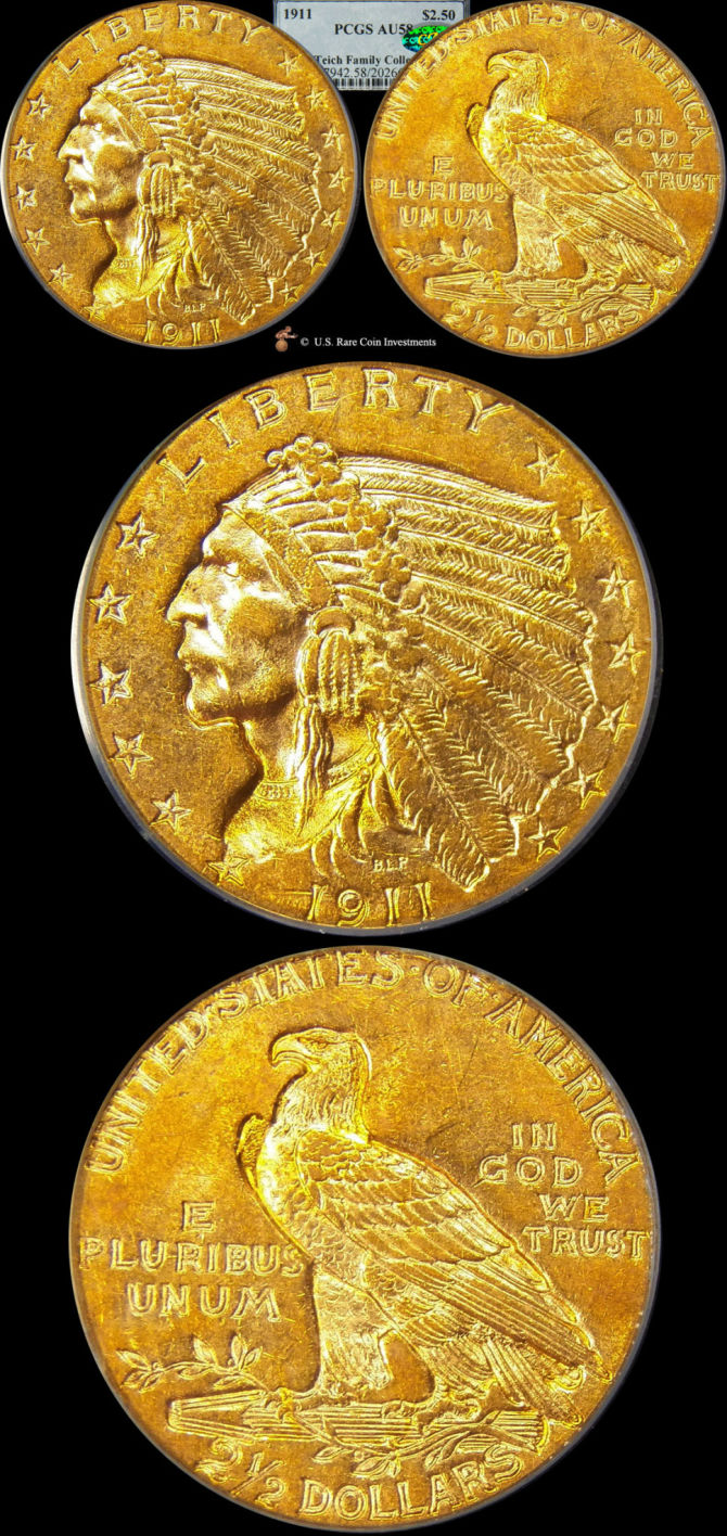 1911-Indian-Head-Quarter-Eagle-Denver-Mint