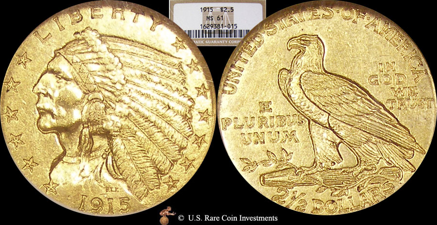 1911-Indian-Head-Quarter-Eagle-Denver-Mint