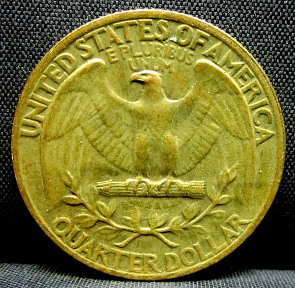 Light-Weighing,-Dis-Colored-Silver-Quarter