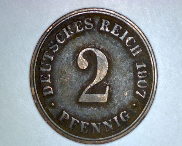 German-Empire-1907-D-2-Pfennig-Possible-DDO/Tdo?