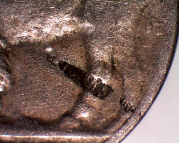 1927-S-Buffalo-Nickel-Struck-Through-Or-Lamination?