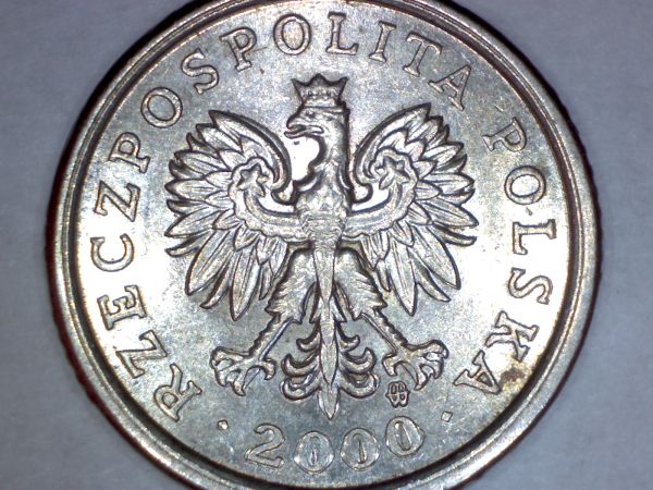 2000-Poland-10-Groszy---Date-Over-Stamped??