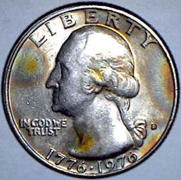 Bicentennial-Quarter-With-Missing-Clad,-Toning,-Or-PMD?