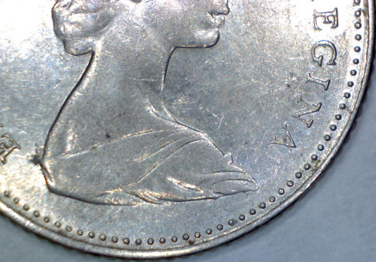 1974-Dime-With-Dot-Over-Designers-Initial-On-Reverse.