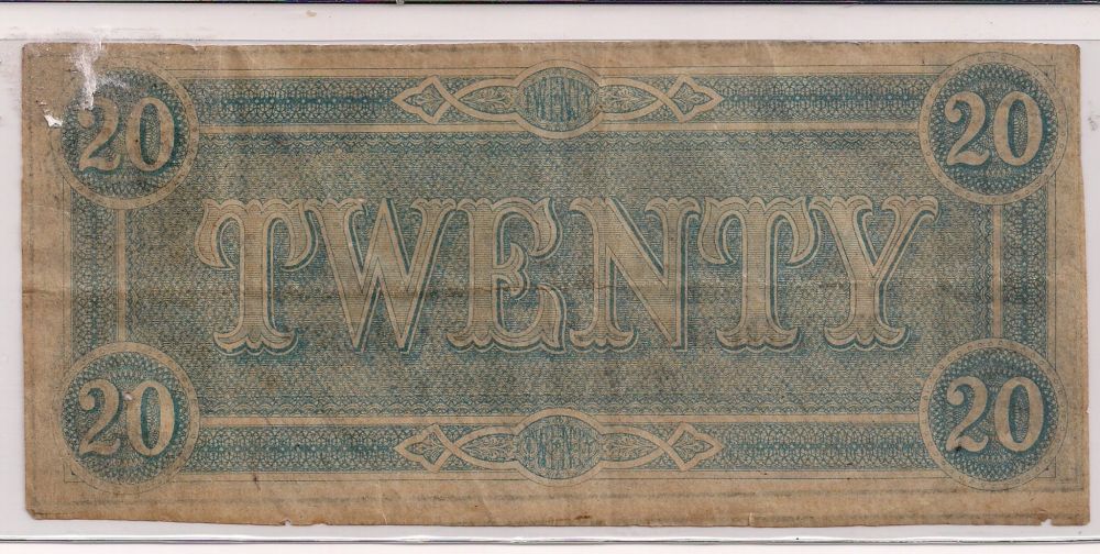 1864-Csa-$20-Note...-Genuine?