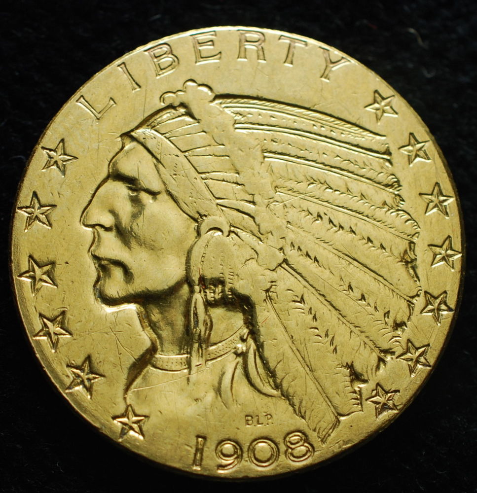 Awesome-Find-Or-Good-Fake?---1908-Gold-Five-Dollars-Indian-Head
