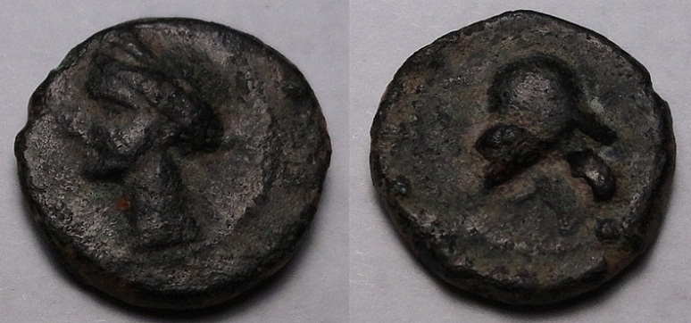 Philip-V-&-Perseus-Beat-Up-Small-Coin,-Sparkling-Big-History