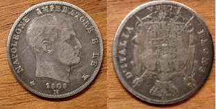 One-Lira-Napoleone-Imperatore-From-1808-M