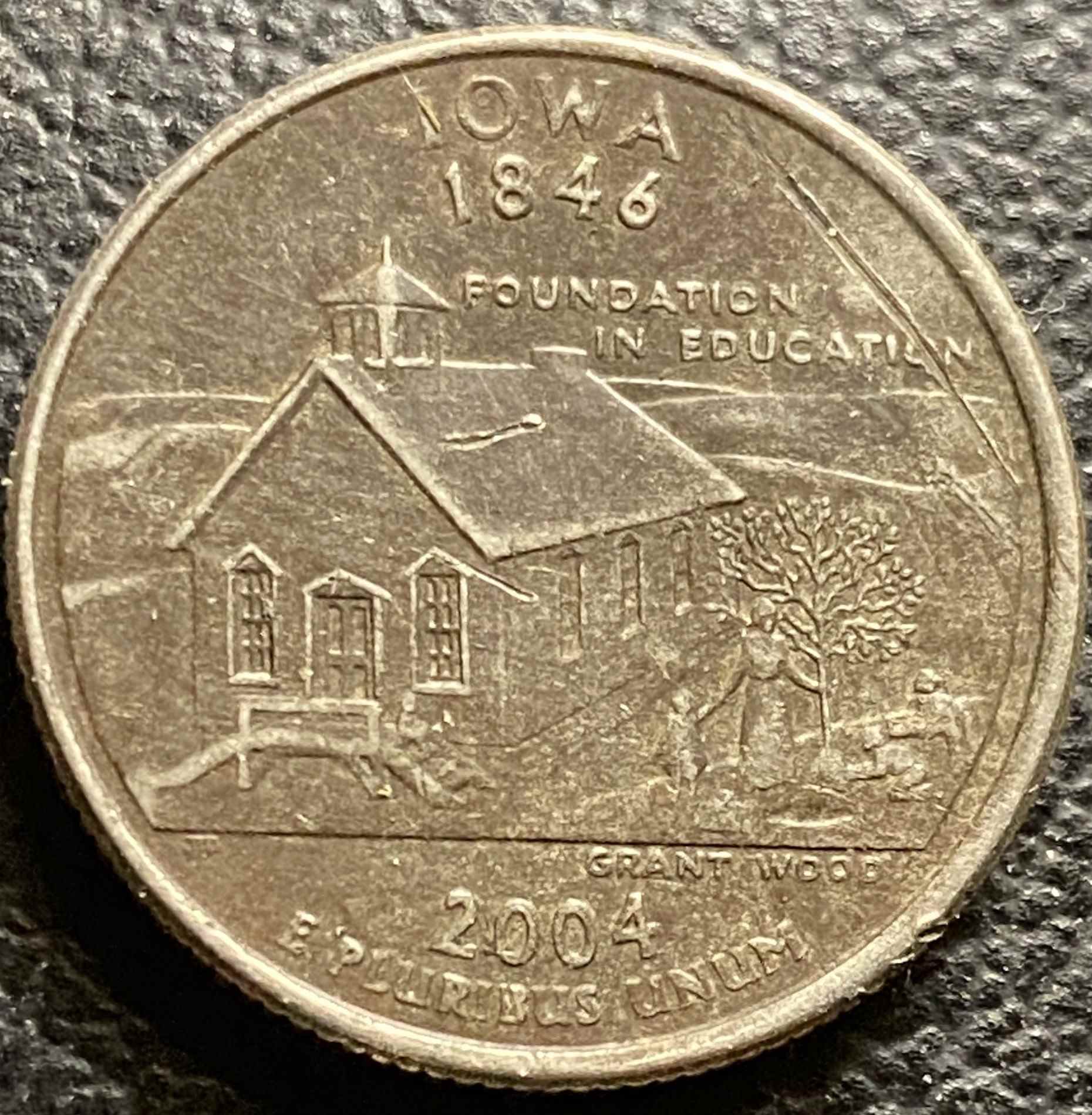 2004-Iowa-Quarter--Question-About-The-Color?