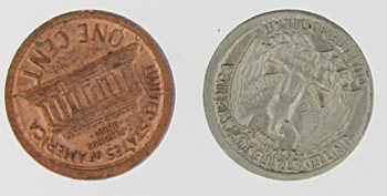 Small-Penny-And-Quarter-Coins!