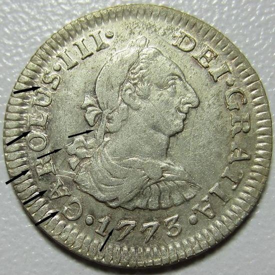 1773-Spanish-Half-Reale---Repunched?