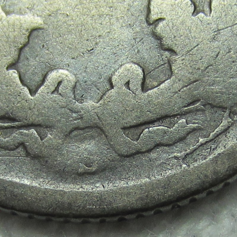 1875-S-Seated-Liberty-Dime---Reverse-Die-Crack
