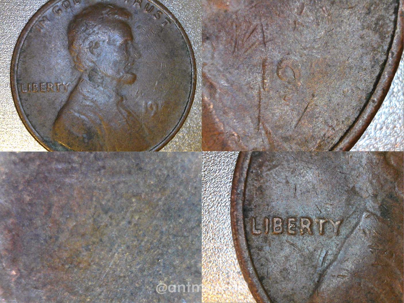 19**-Lincoln-Cent-With-Grease-Or-PMD?