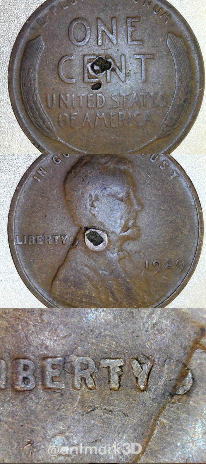 1929-Lincoln-Wheat-Cent,-Possible-Lamination-Or-PMD?