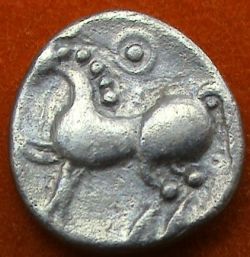 Small-Celtic-Obol,-Stylised-Horse.