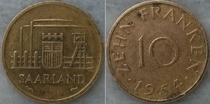 What-Is-The-Value-Of-Saar-10-Franken-In-Fine-Condition?