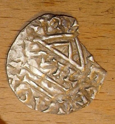 German-Medieval-Silver-Coin,-X-Cent
