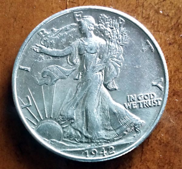 Rescued-1942-Walking-Liberty-Please-Grade!
