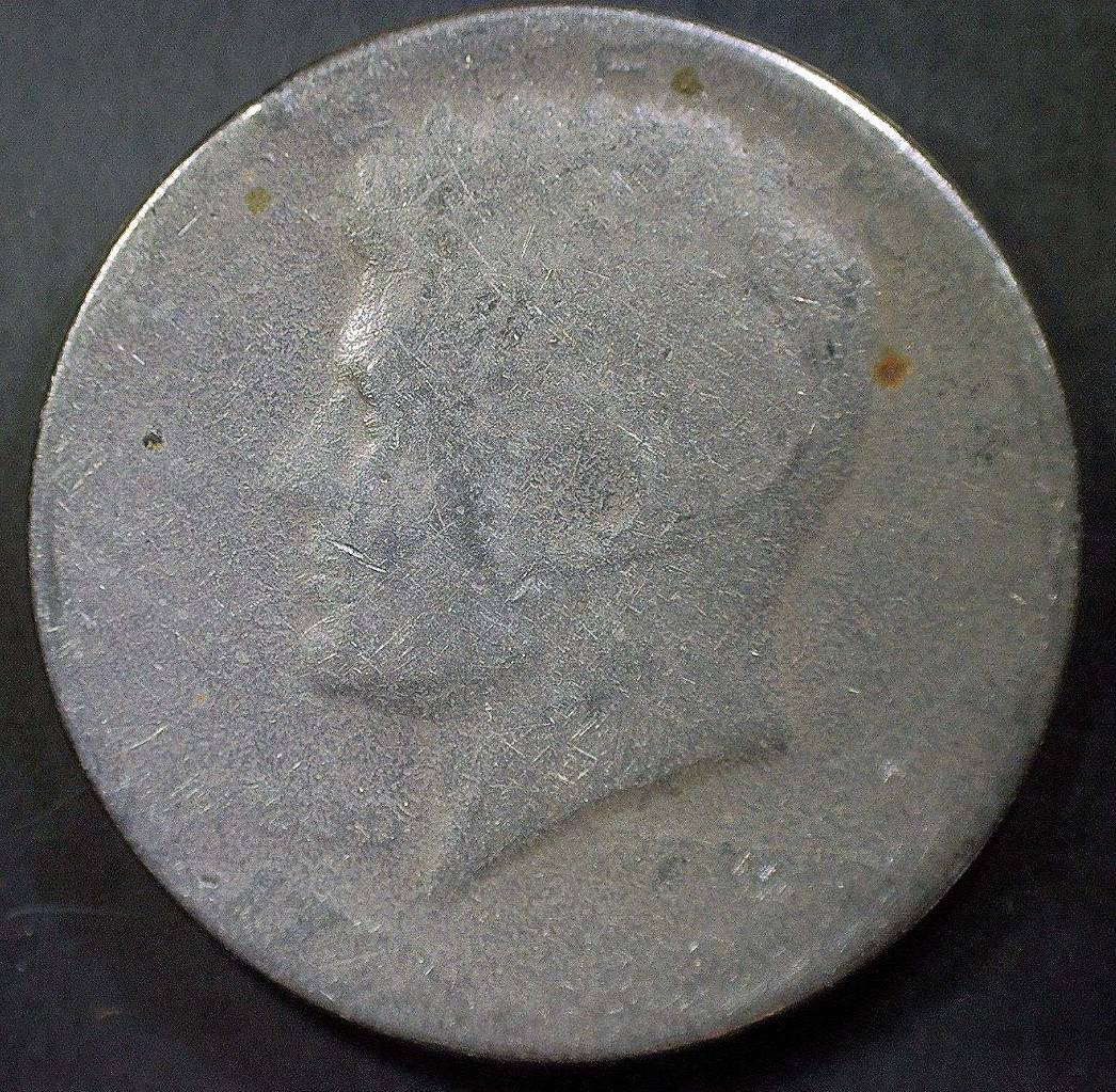 1996-Kennedy-Half-Dollar-Major-Greaser-Strike-Through-Error,-Major-Obverse.