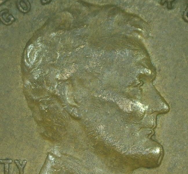 1958-D-LWC-Doubling-On-Lincolns-Mouth-Caused-By-Worn-Die?