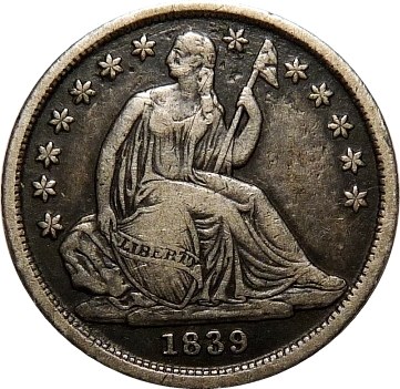 Cross-It-Off:-Stellar-1839-O-Dime-W/-Circula'n-Cameo-Effect