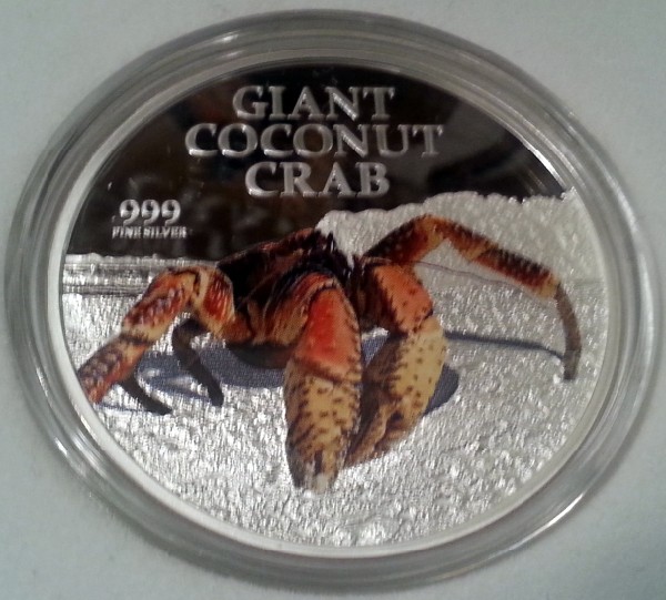 Giant-Coconut-Crab-1oz-Silver-Coin---NZ-Mint