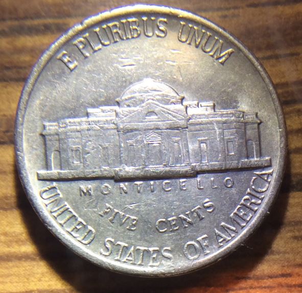 1983-P-Jefferson-Nickel-Cud---Found-In-Bank-Roll