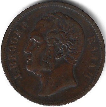 Nice-1863-Sarawak-1-Cent