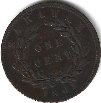 Nice-1863-Sarawak-1-Cent