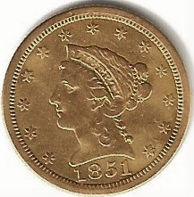 1851-O-Quarter-Eagle