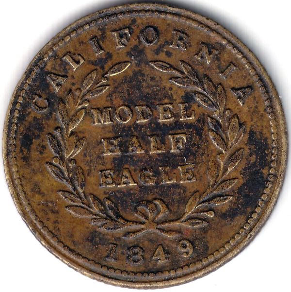 1849--California-Model-Half-Eagle
