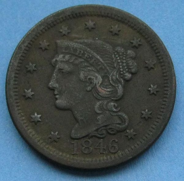 1846-Large-Cent--Tall-Date-Line-Through-1-N.13?-23?-25?-26?