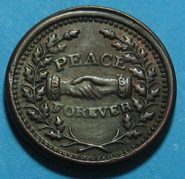 1863-Peace-Forever-Civil-War-Token-Struck-On-Partial-Collar