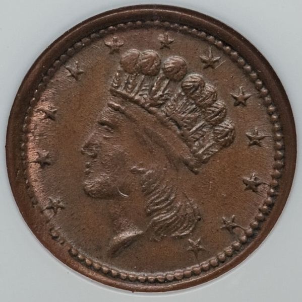 1864-Civil-War-Token-Struck-On-Tin-Or-Aluminum-Planchet