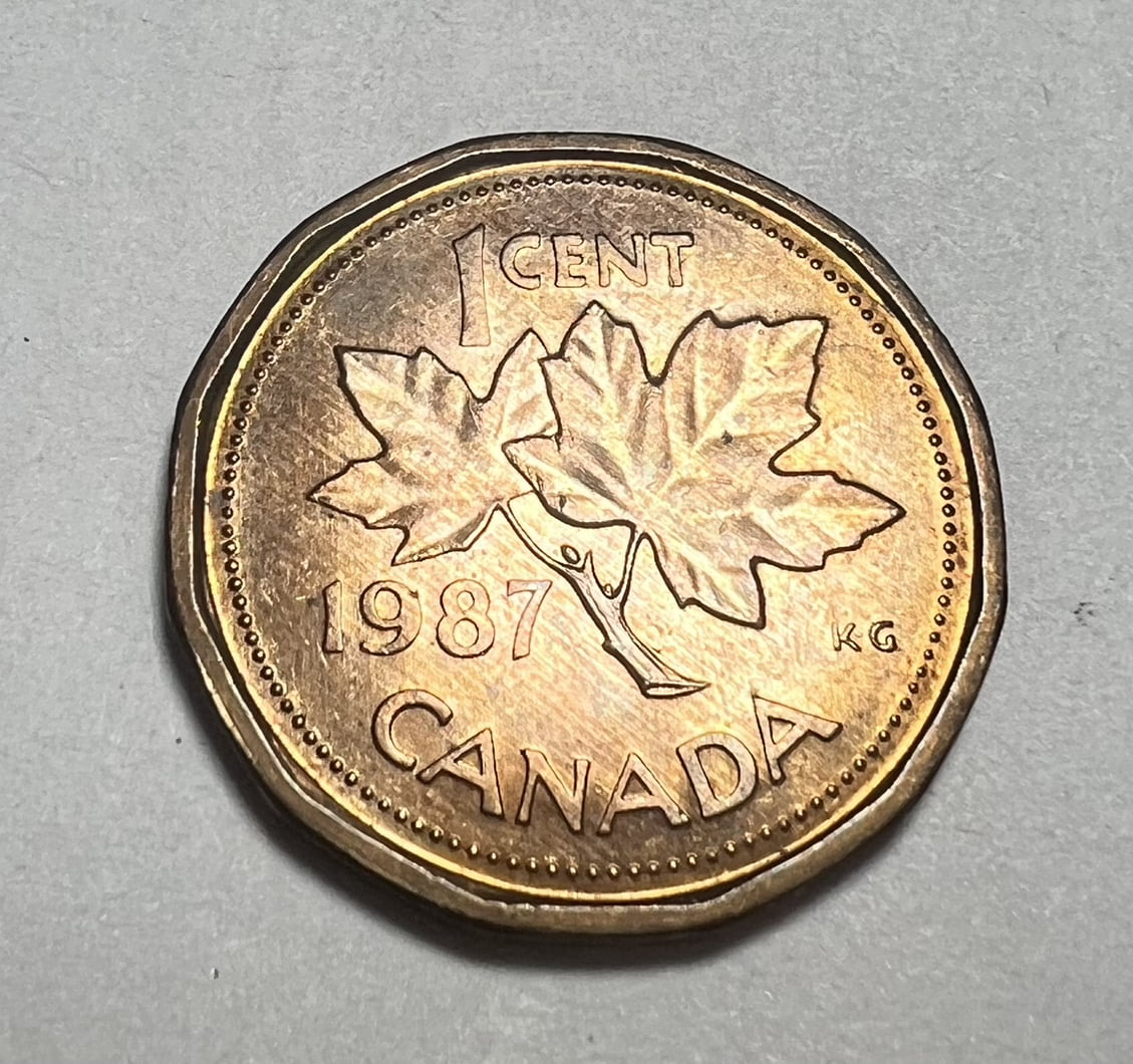 1987-1-Cent-Coin-Newby-To-Non-Us-Currency