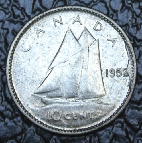 1952-10c-Cud-On-Reverese-Canadian-Dime