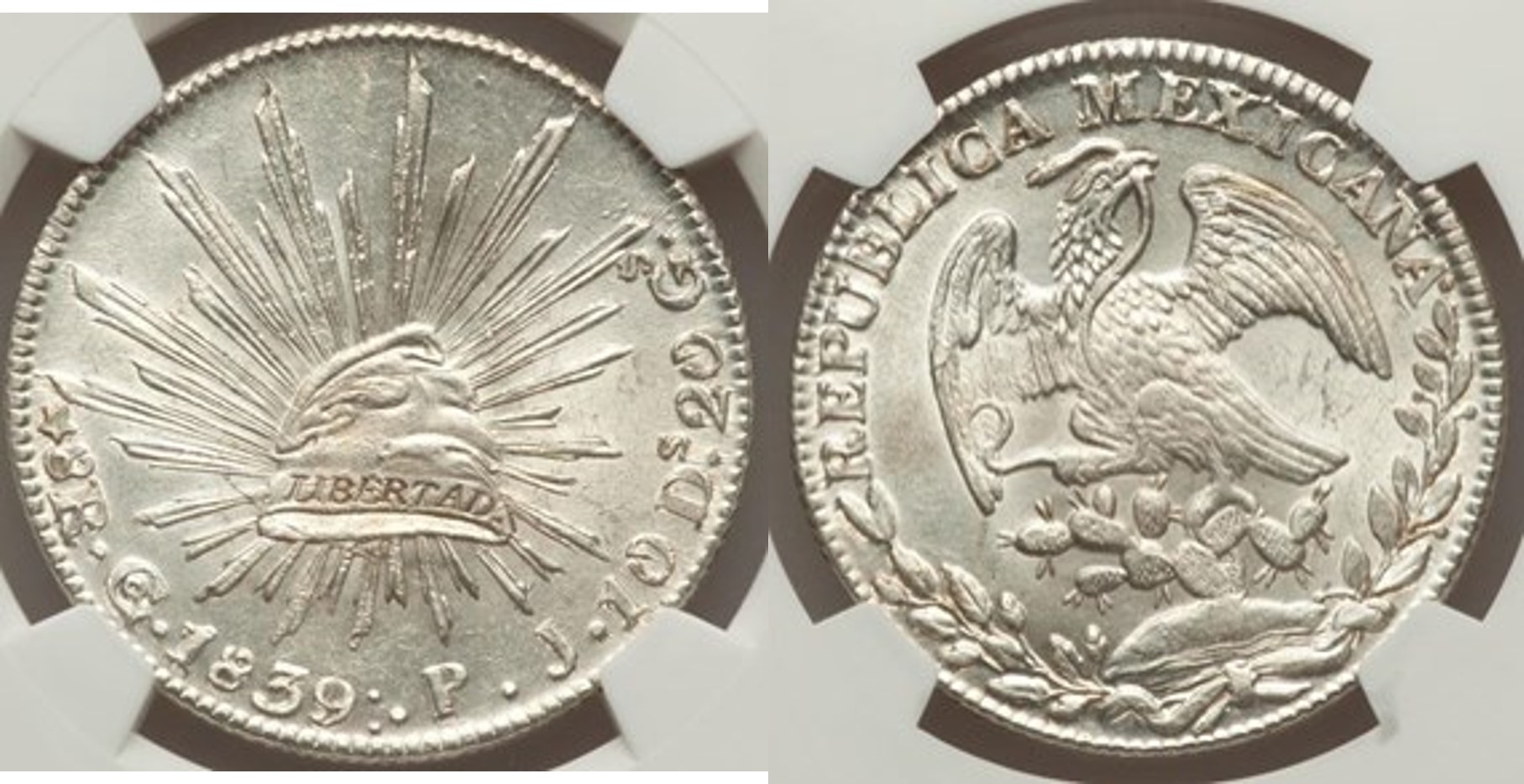 1839-Go-Pj-Republic-Of-Mexico-8-Reales