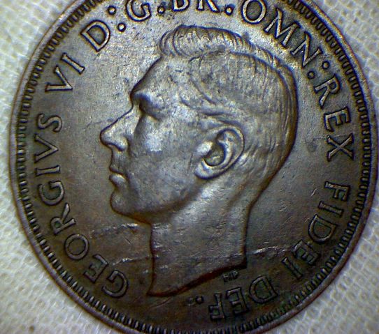 1951-Pl-Half-Penny-Die-Crack---Surely-Not-PMD?