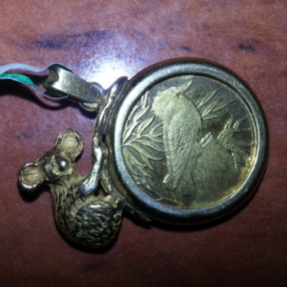 1994-Perth-Mint-Gold-Coin-Pendant?-Kookaburra-&-Koala