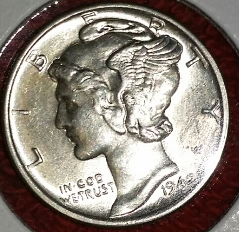 1921-D-Mercury-Dime-In-Coin-Roll.