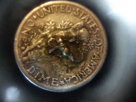 1943-S-Mercury-Dime-Die-Error/Struck-Through-Coin?
