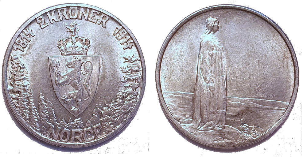 Norway-1914-2-Kroner
