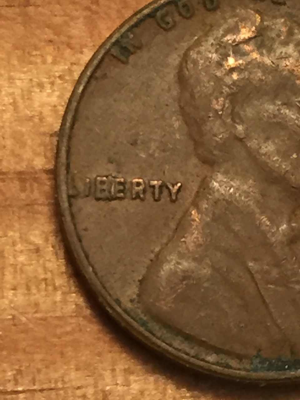 1956-LWC,-Mark/Doubling-Between-B-And-E-Of-Liberty?