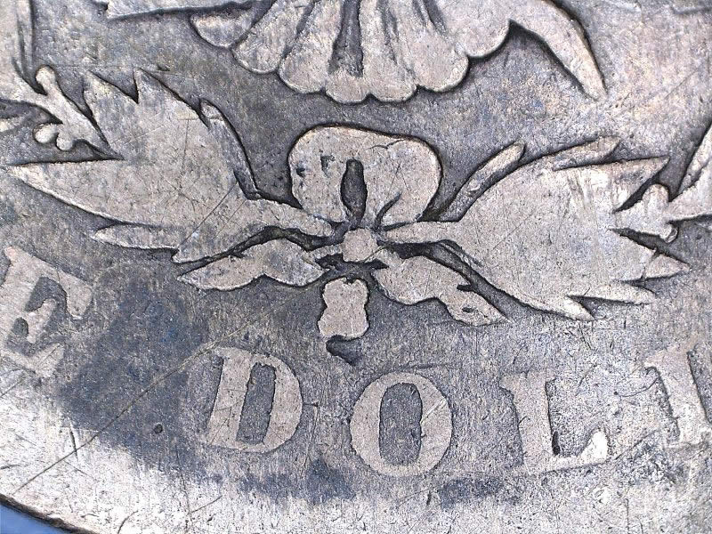 1891-Morgan-Dollar.-Pancaked-Mint-Mark