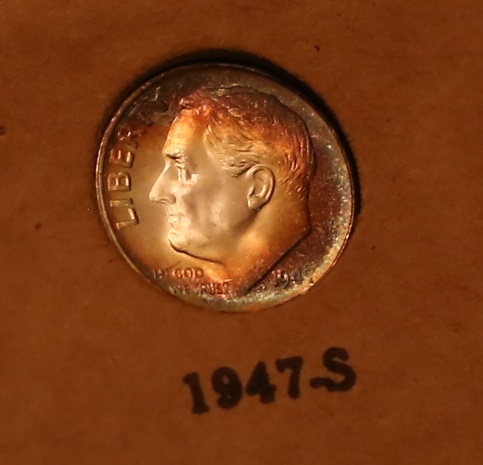 Toned-Roosevelt-Dime-Set