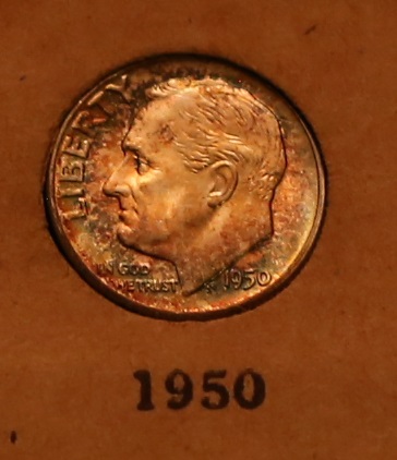 Toned-Roosevelt-Dime-Set