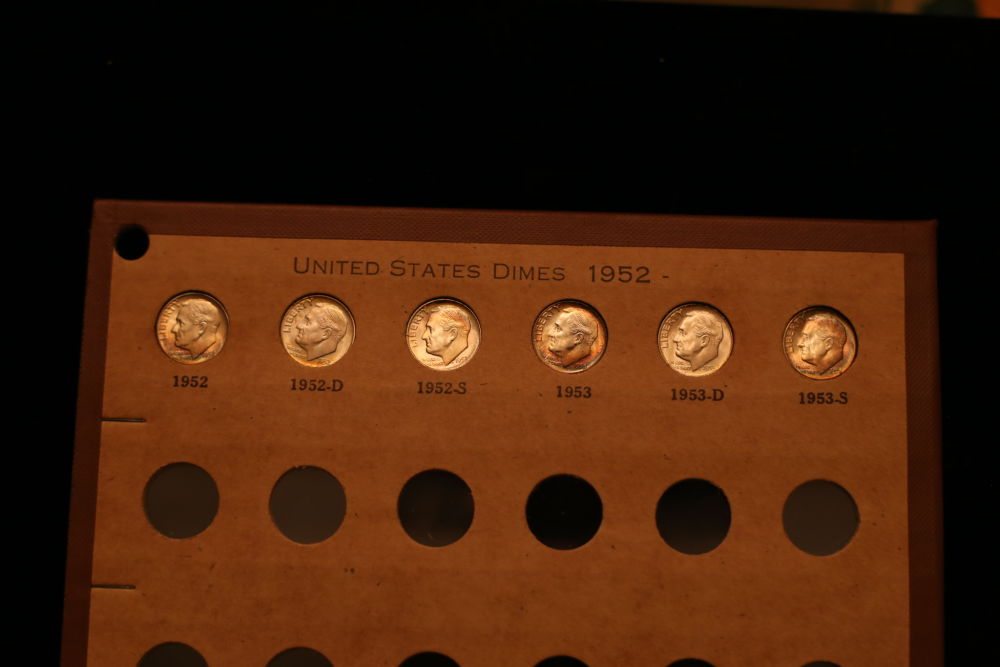 Toned-Roosevelt-Dime-Set